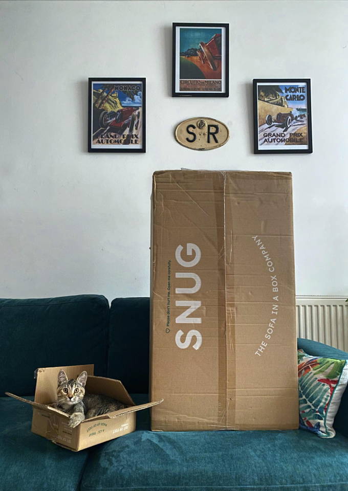 Snug sofa hotsell in a box